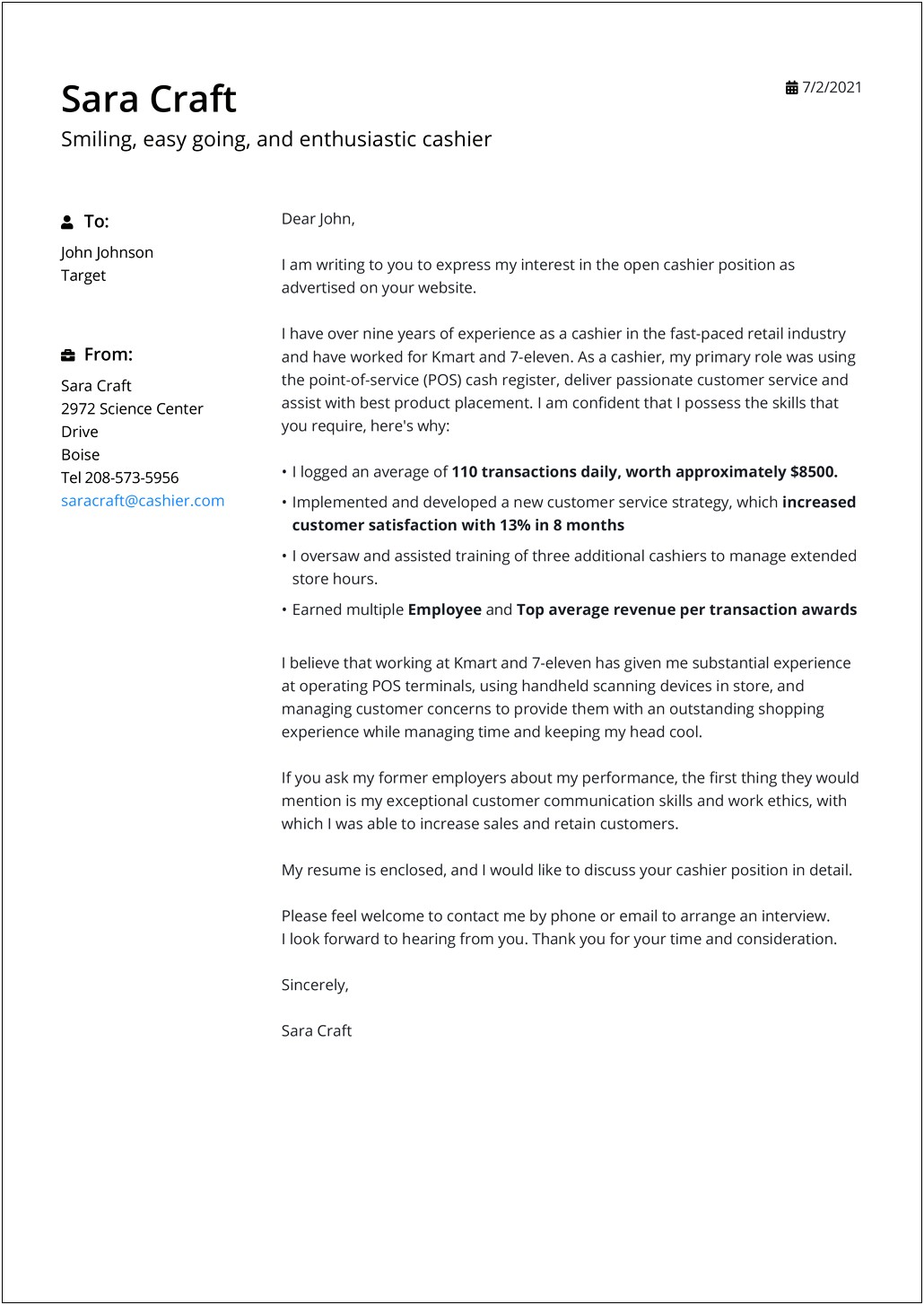 Attractive Cover Letter Templates Free Download