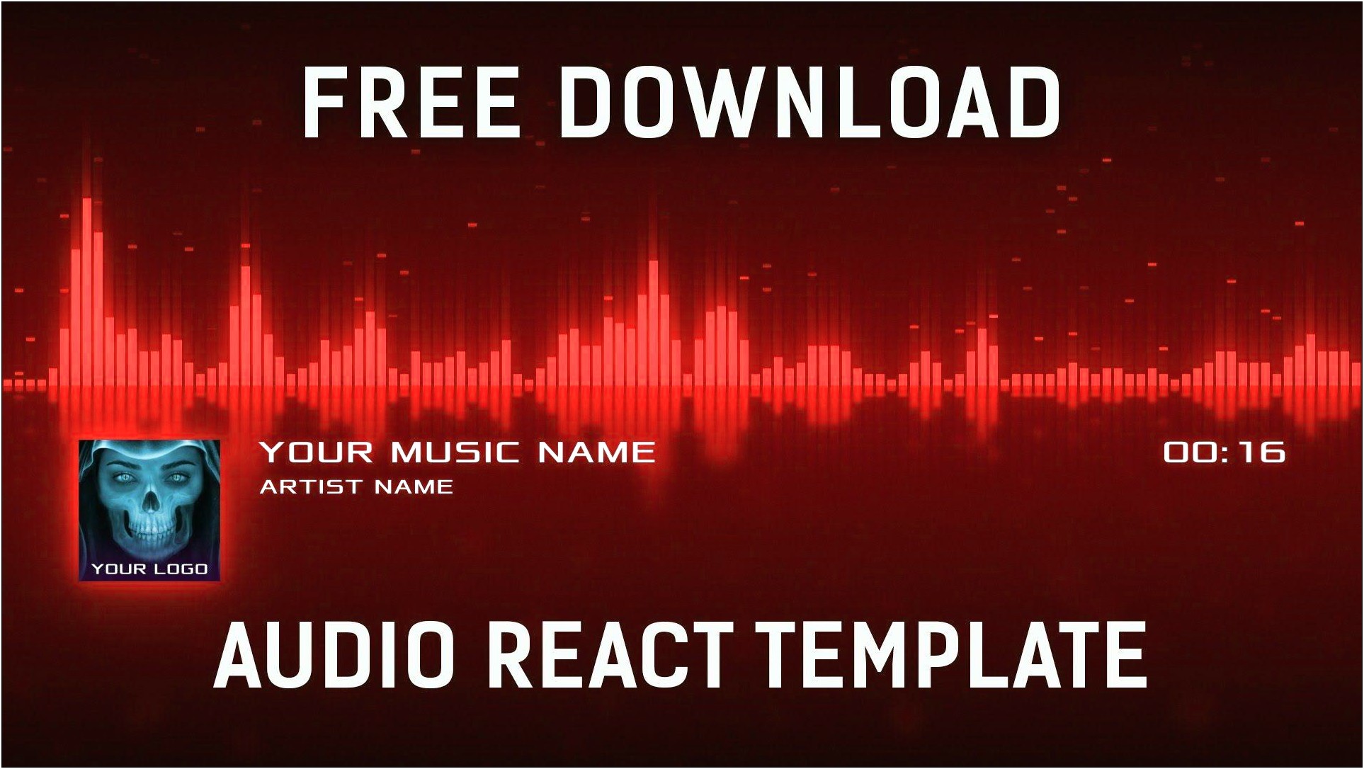 Audio React Visualizer After Effects Template Free Download