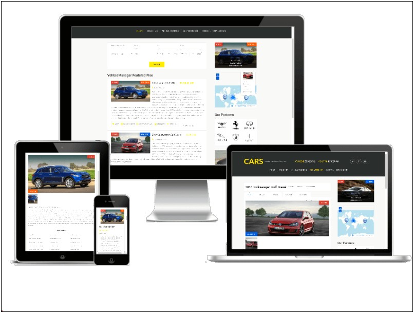 Auto Stars Car Dealership Template Free Download
