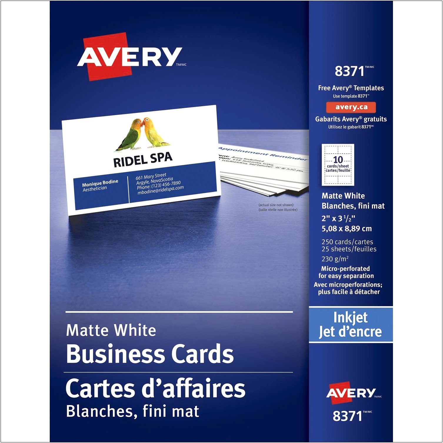 Avery Business Card 8371 Templates Free