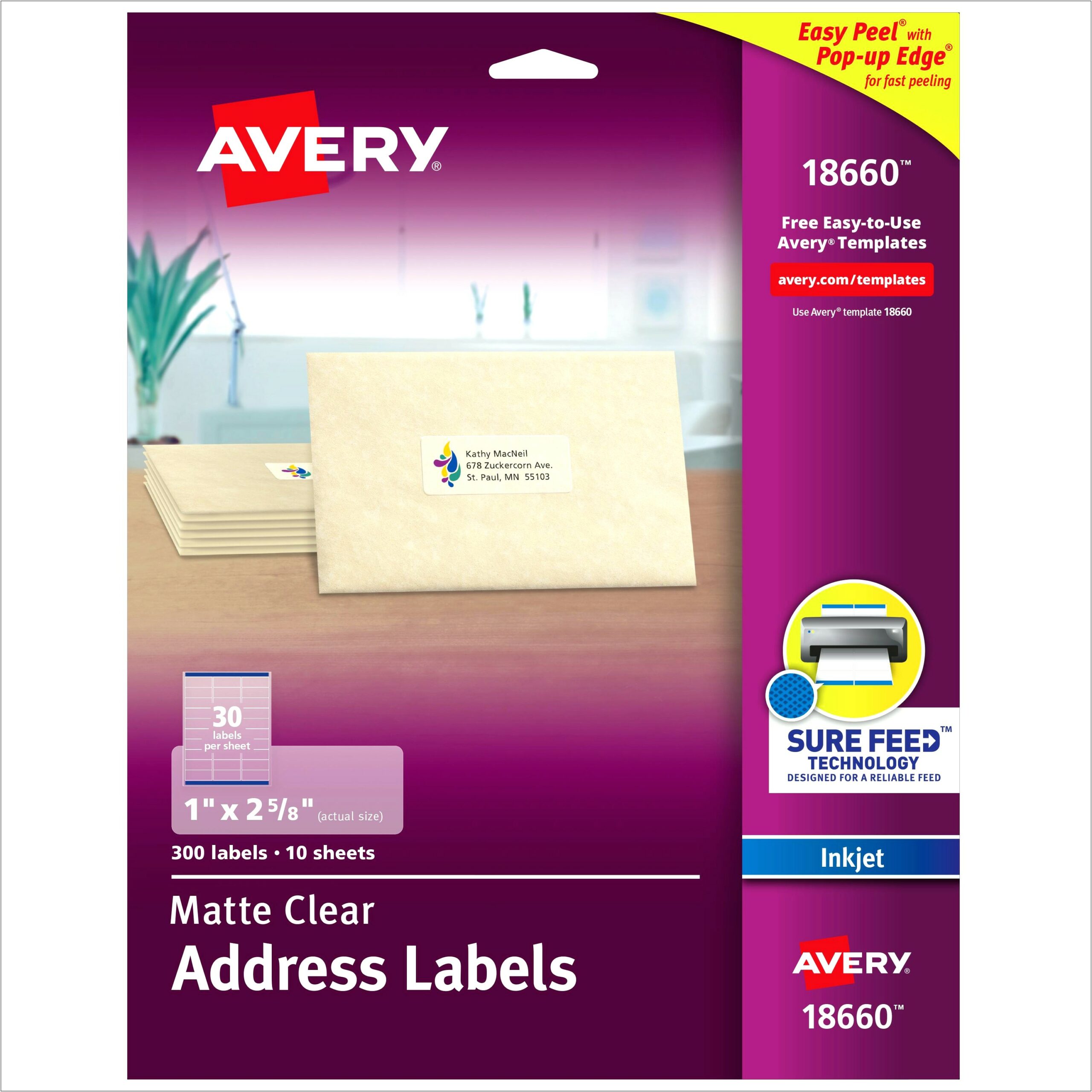 Avery Free Printable Return Address Label Templates