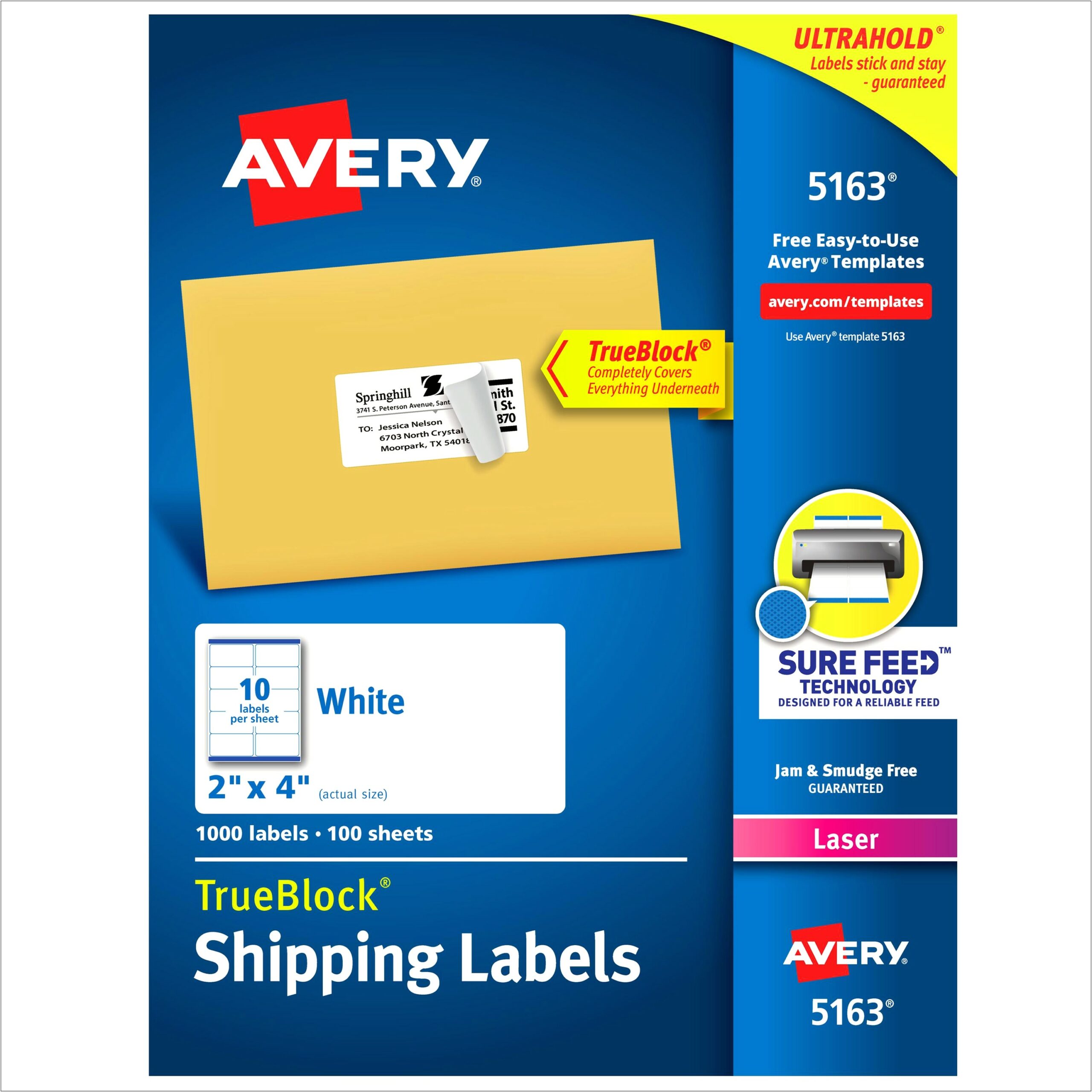 Avery Half Sheet Vertical Label Template Free