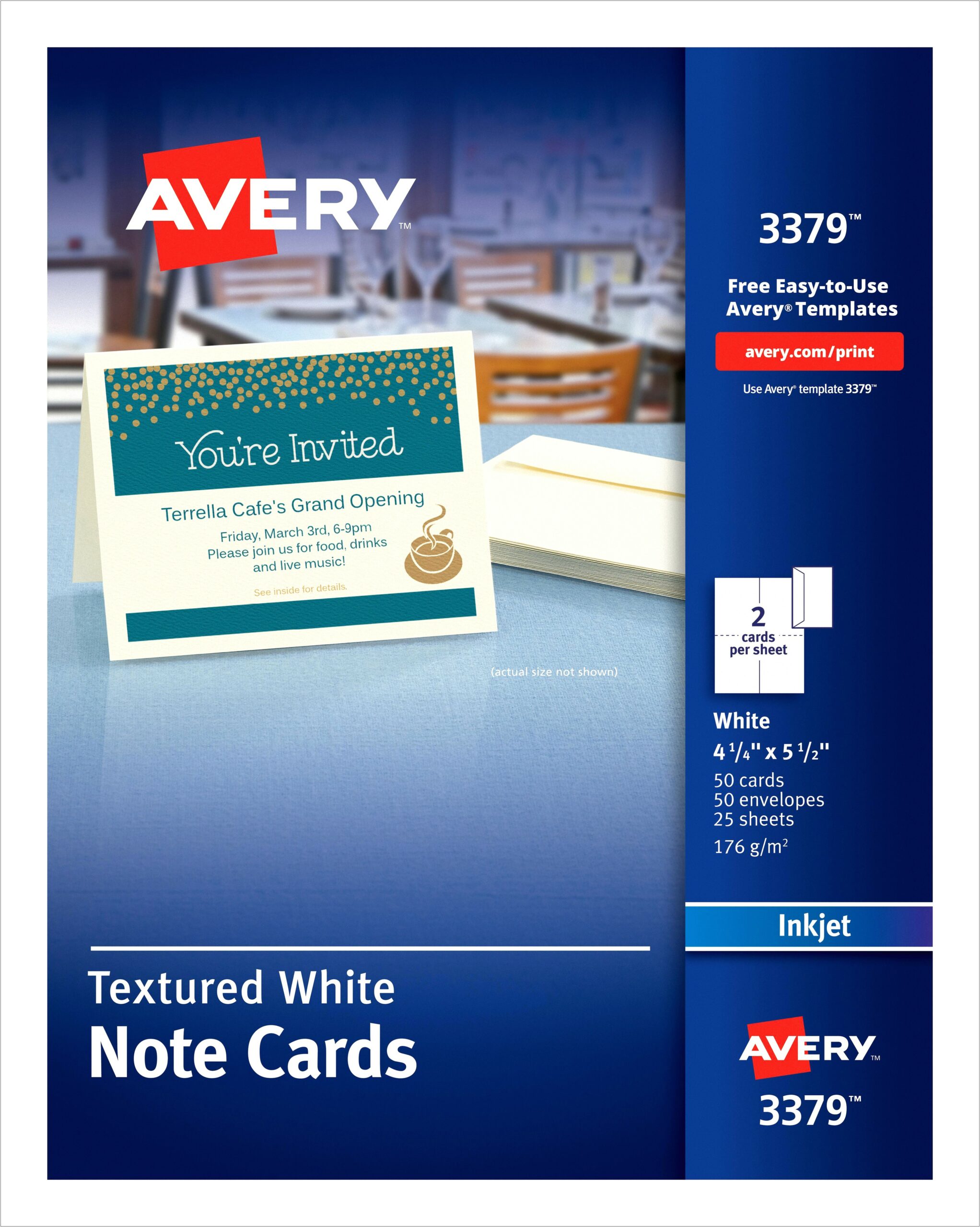 Avery Templates For Greeting Cards Free