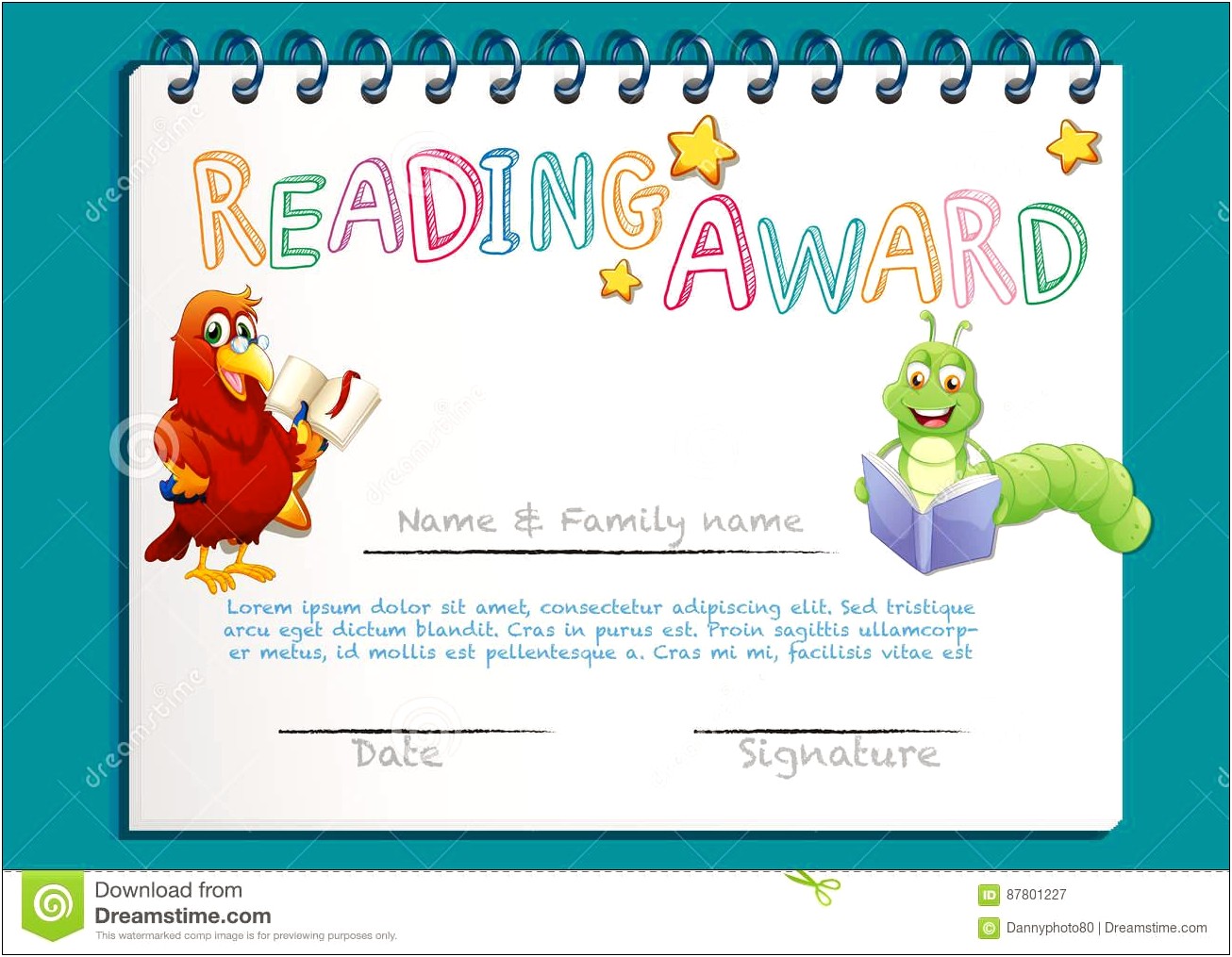Award Certificate Template With Place For Pictures Free