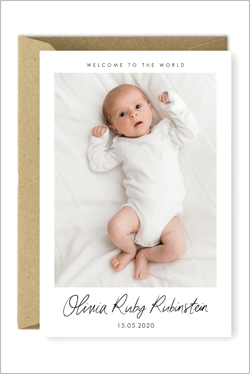 Baby Birth Announcement Card Template Free
