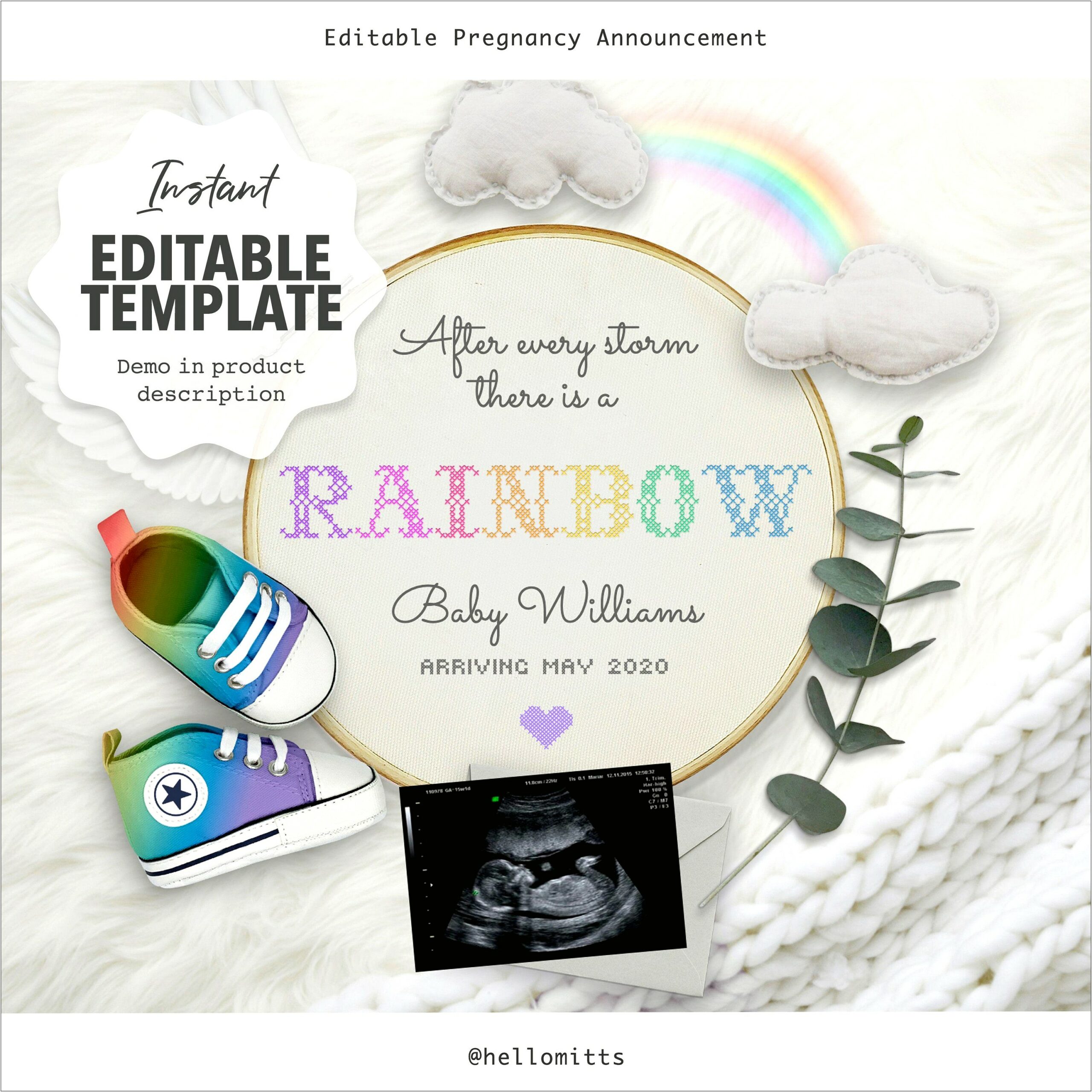 Baby Birth Announcement Template Free Download
