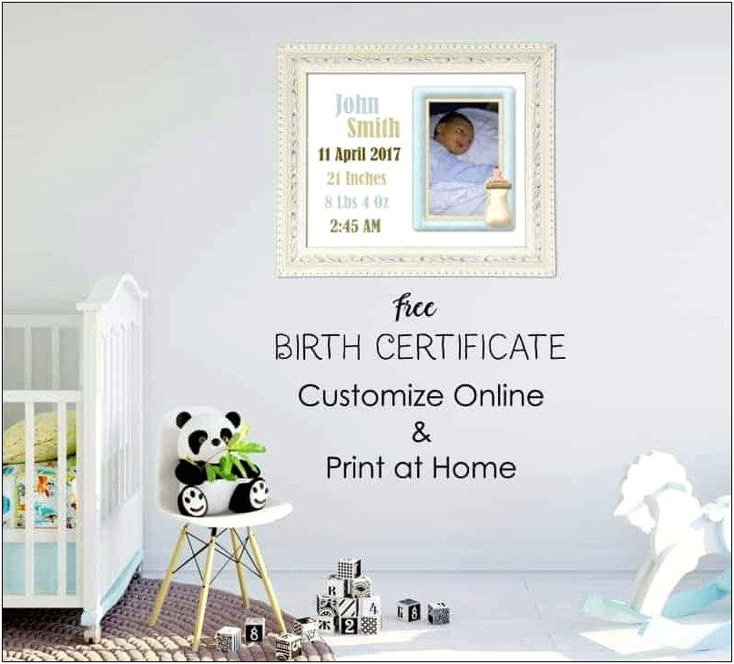 Baby Birth Certificate Templates For Free