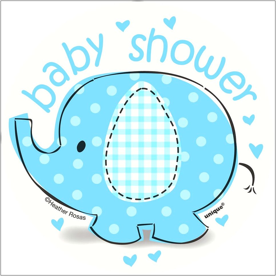 Baby Boy Baby Shower Free Template