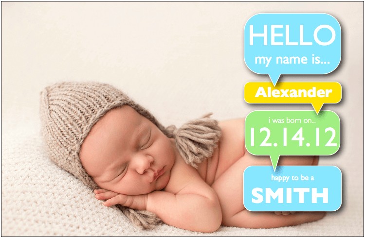 Baby Girl Birth Announcement Template Free