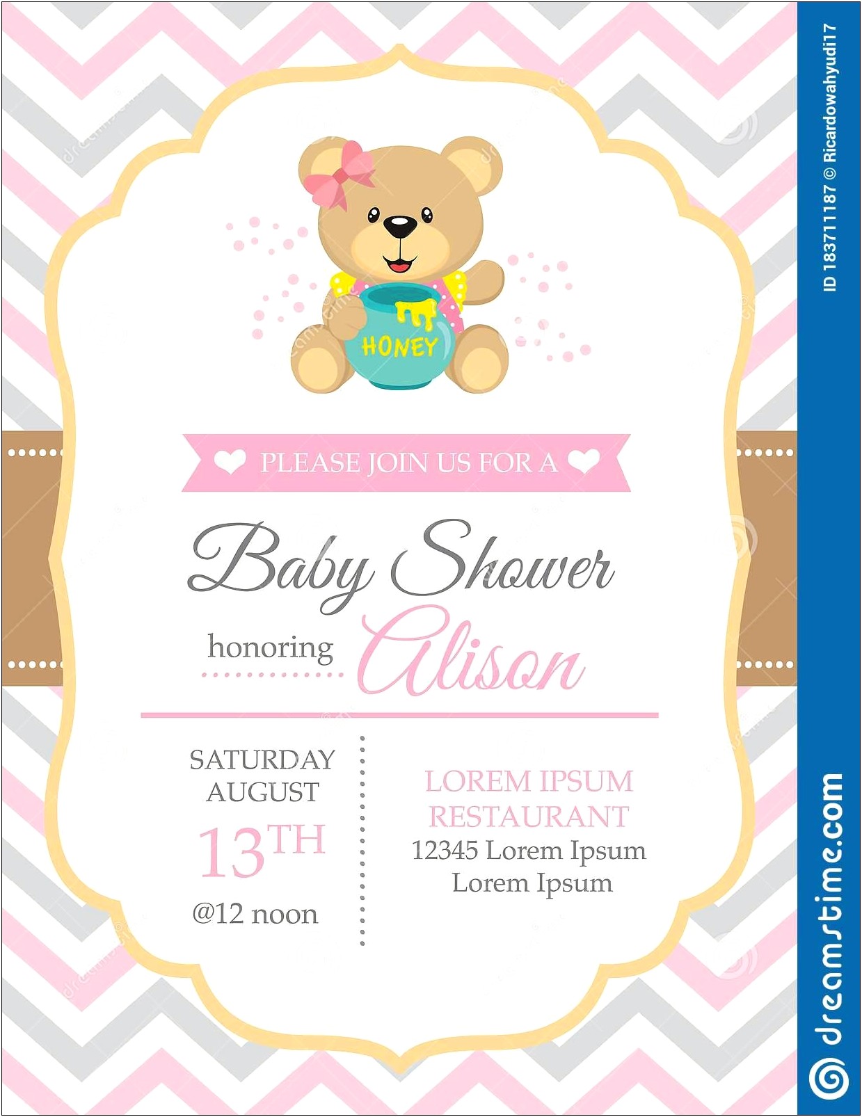 Baby Girl Birthday Invitation Template Free