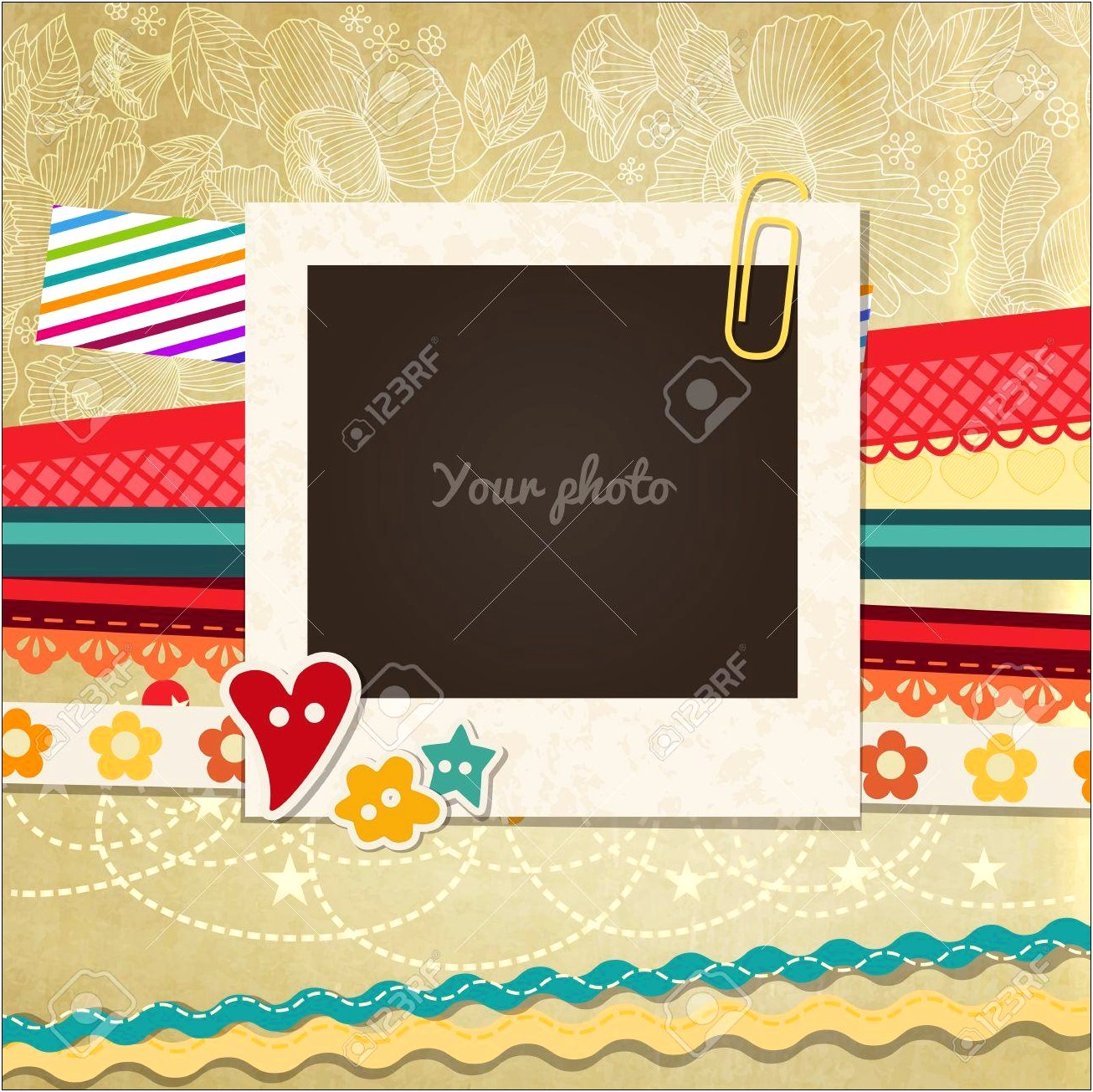 Baby Memory Book Picture Frames Template Free