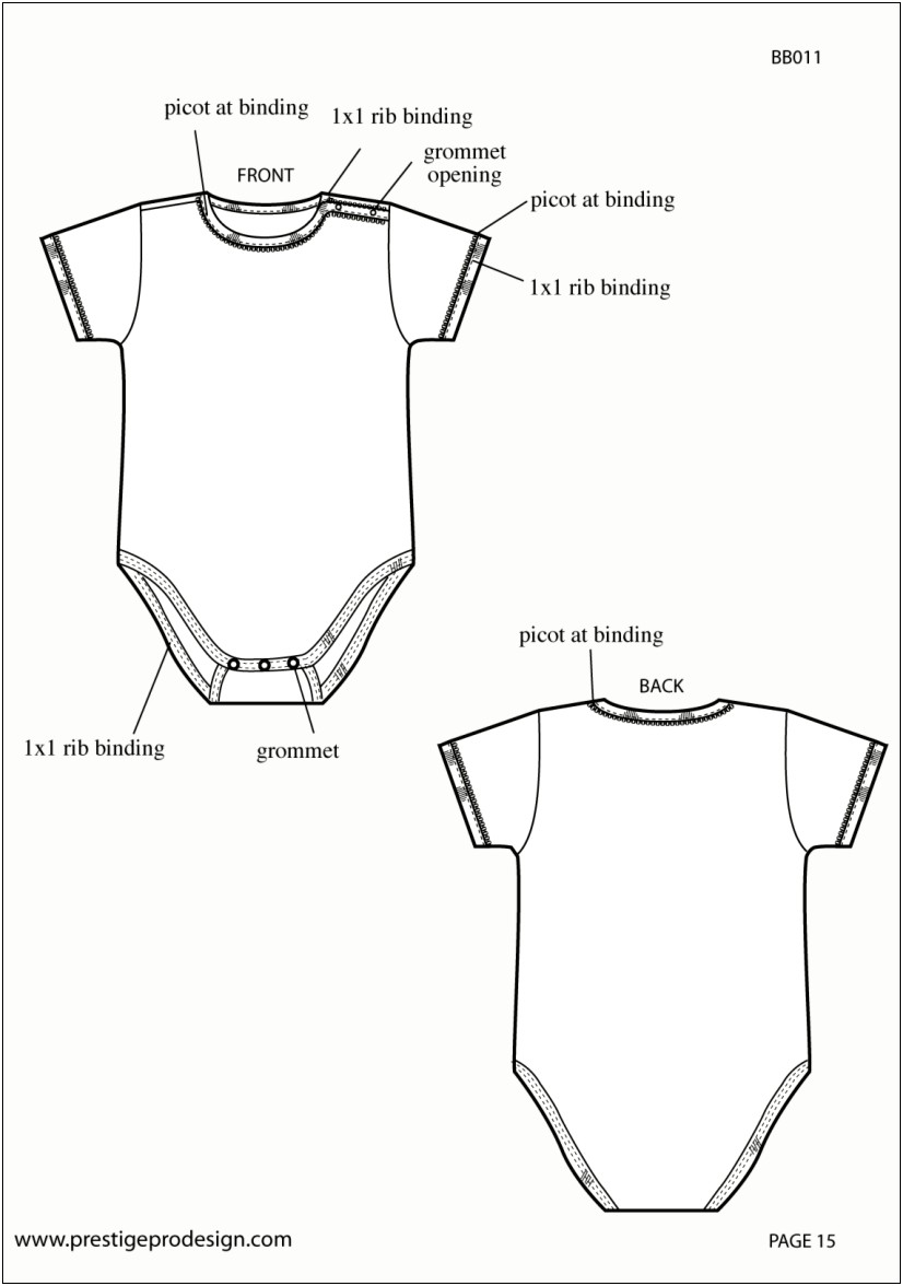 Baby Onesie Cut Out Template Free