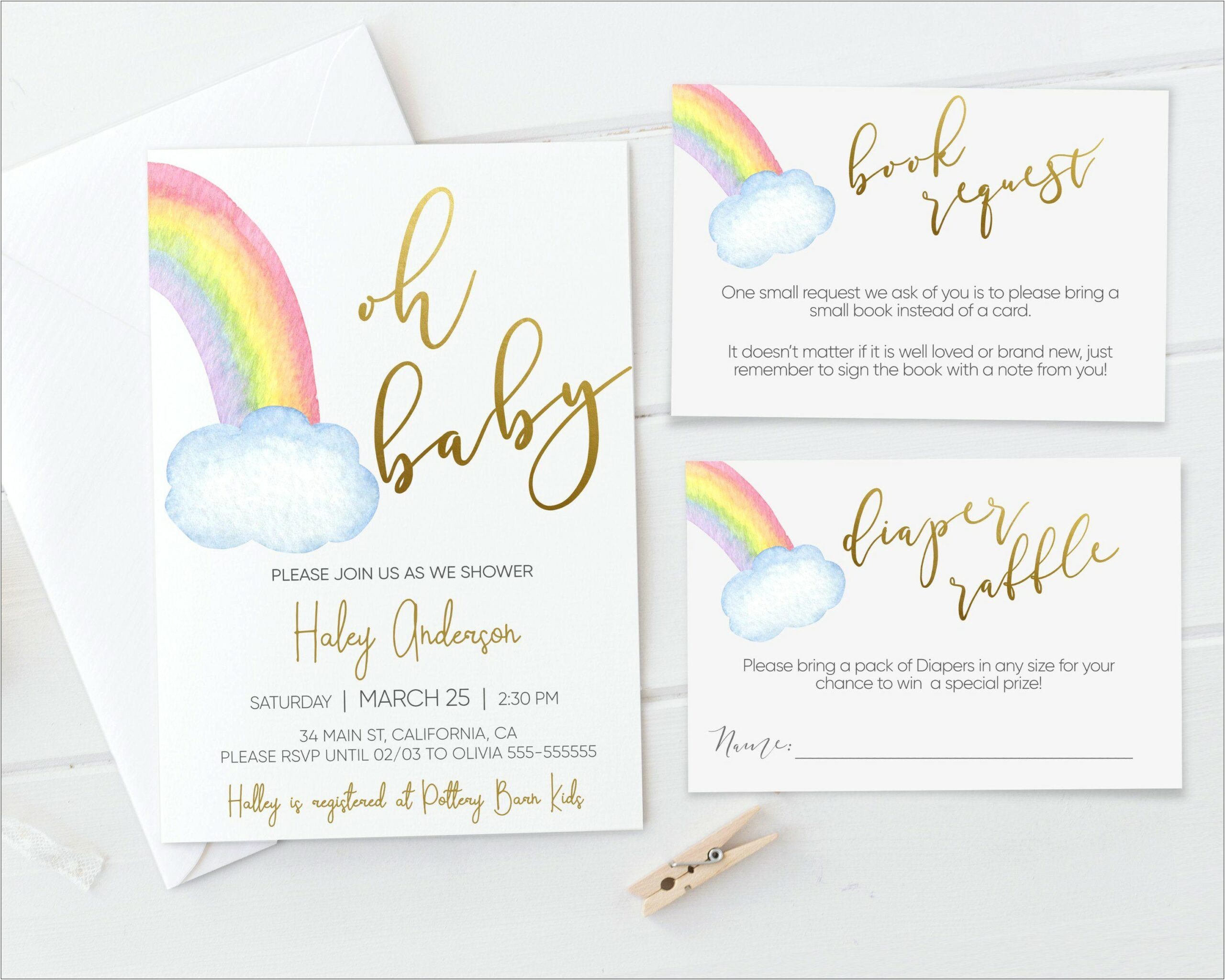 Baby Shower Book Request Free Template