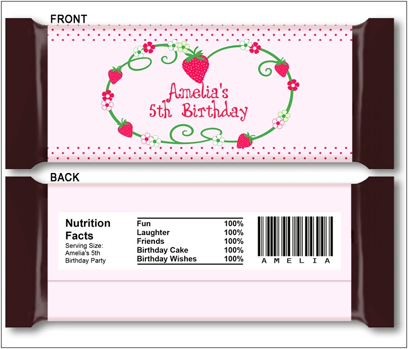 Baby Shower Candy Wrappers Templates Free