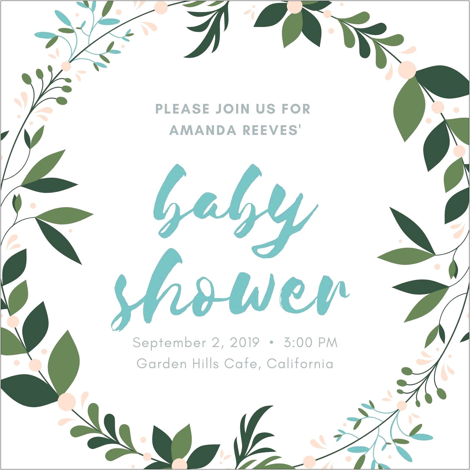 Baby Shower Invitation Card Templates Free Download