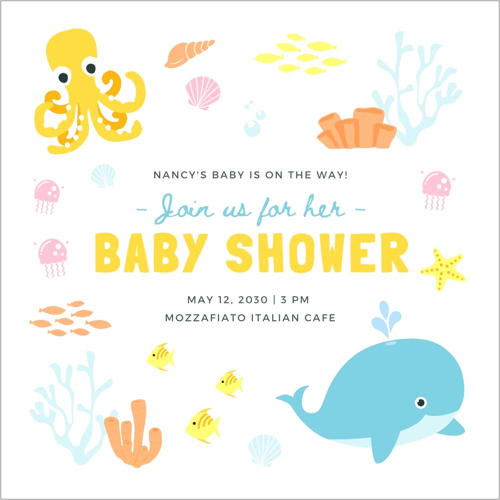 Baby Shower Invitation Templates Online Free