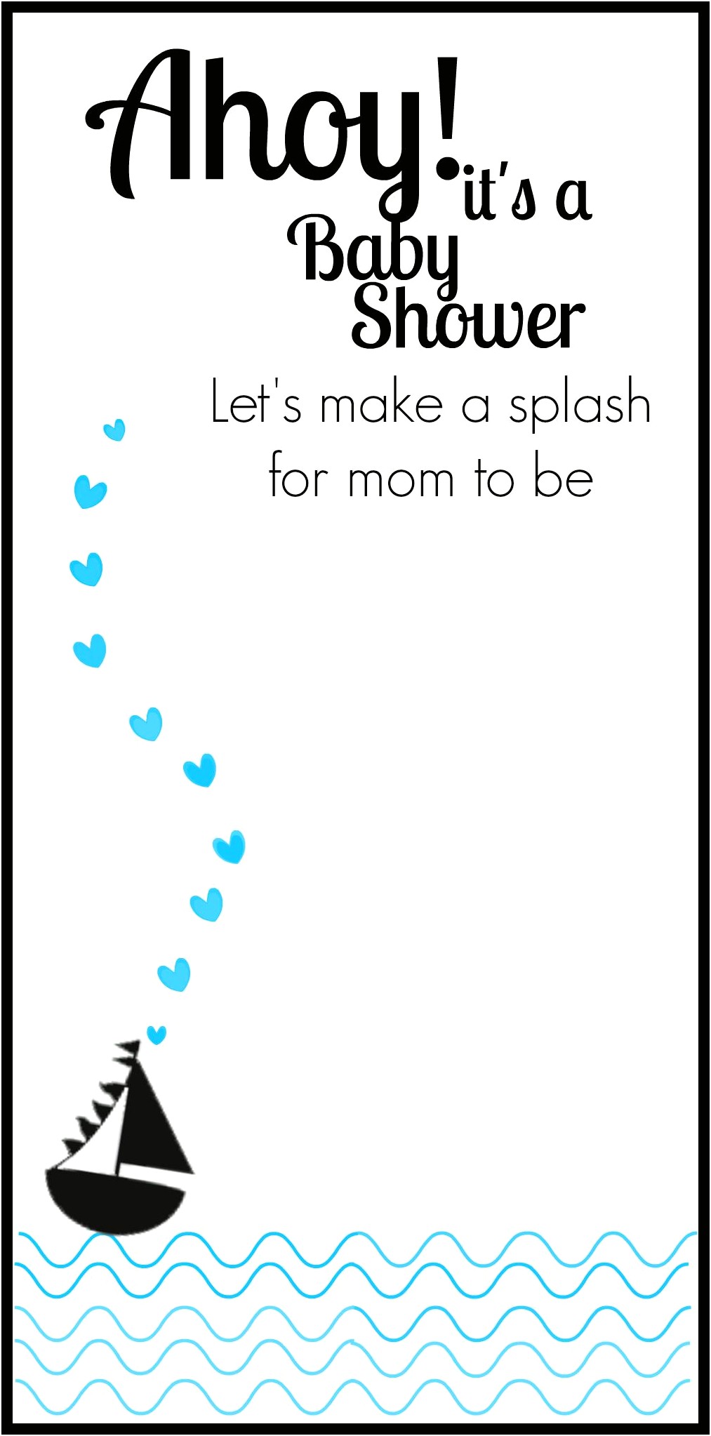 Baby Shower Invitations Free Templates Its A Boy