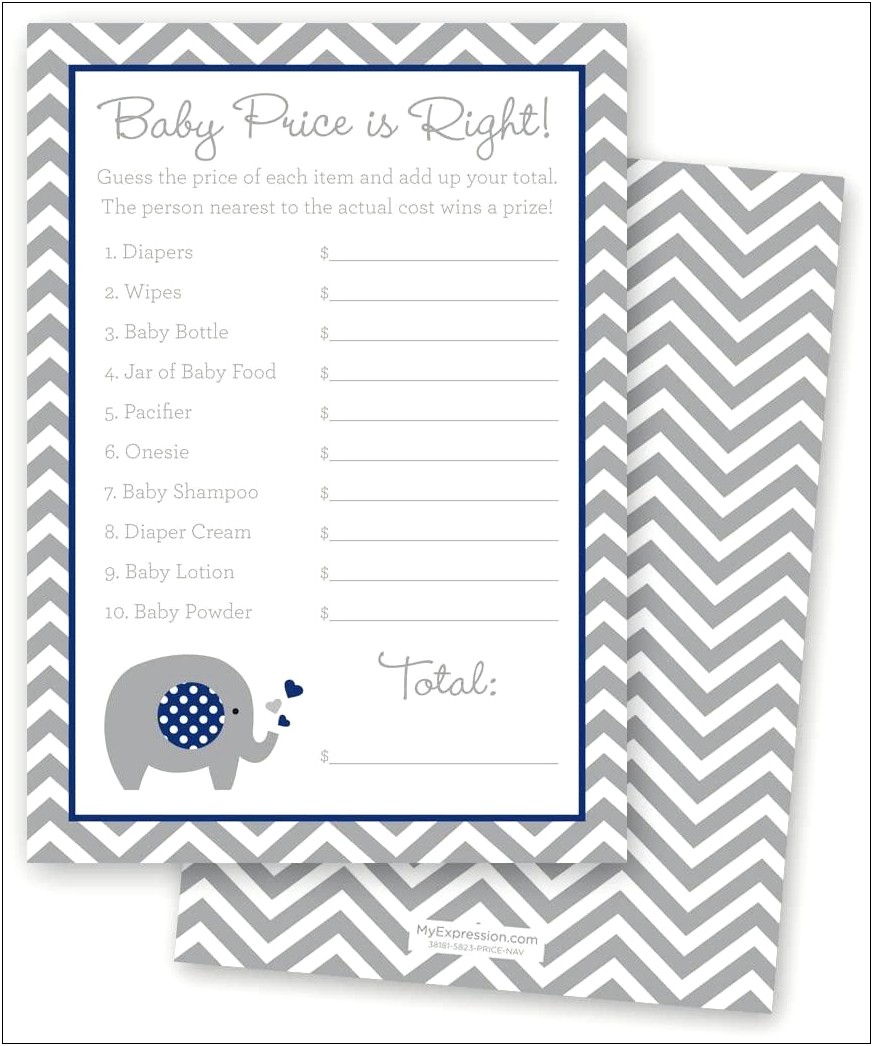 Baby Shower Memory Game Free Template