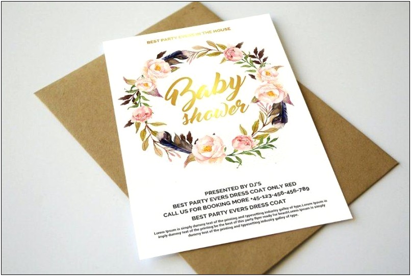 Baby Shower Psd Templates Free Download