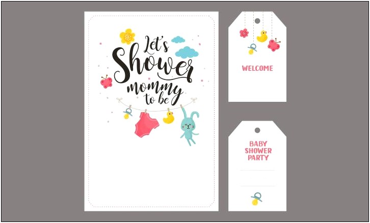 Baby Shower Registry Inserts Template Free