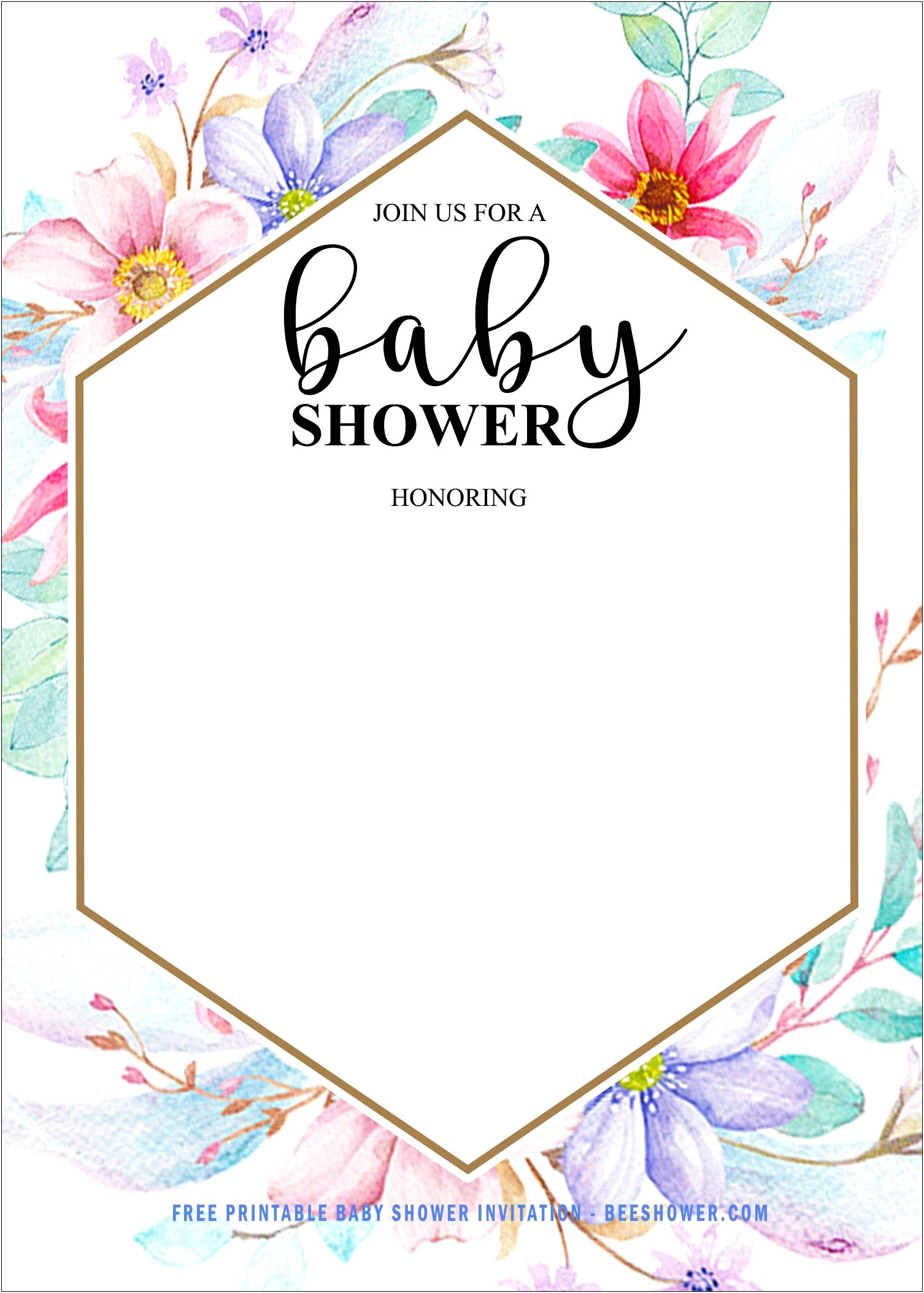 Baby Shower Templates For Girl Free