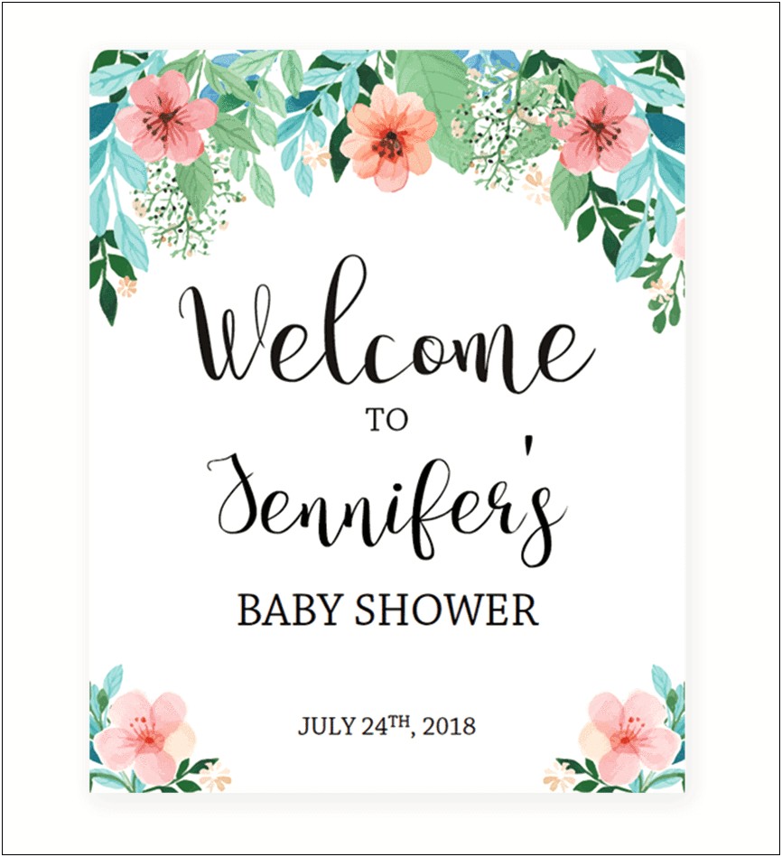 Baby Shower Templates Free Printable Banner