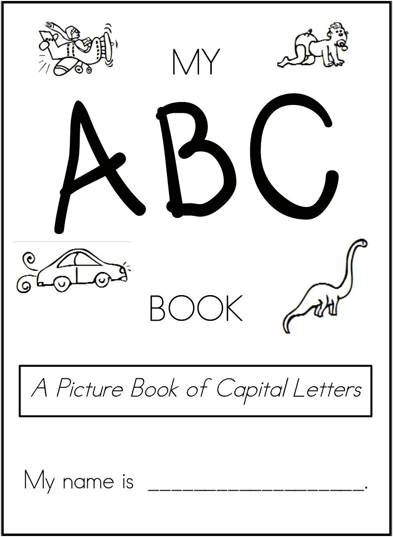 Baby's First Alphabet Book Template Free