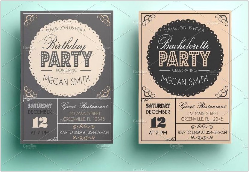 Bachlorety Party Invitation Template Word Free