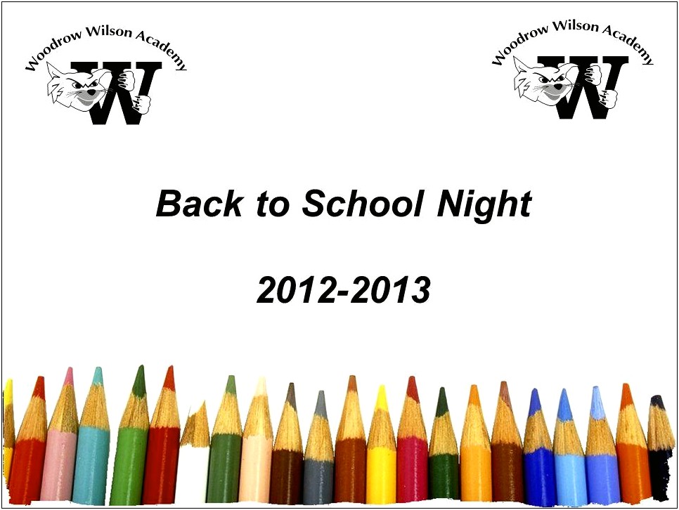 Back To School Night Powerpoint Templates Free