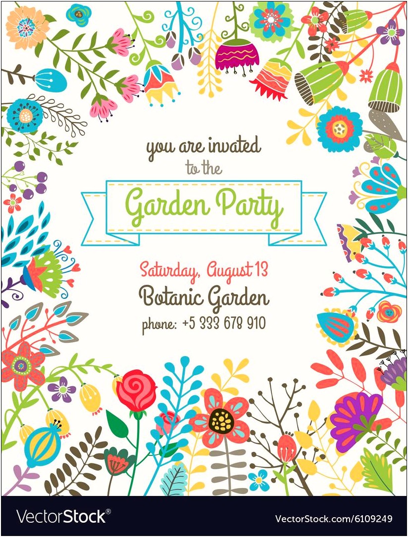 Backyard Coctail Party Invitation Templates Free