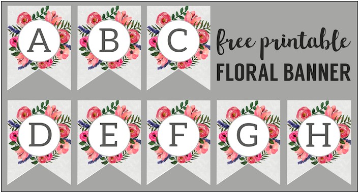 Banner Templates Free Printable Abc Letters