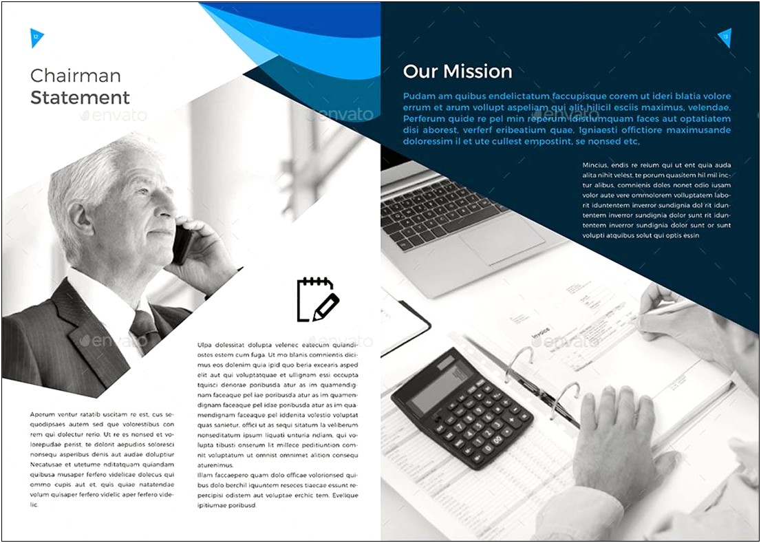 Banyu Professional Corporate Brochure Templates Free Download