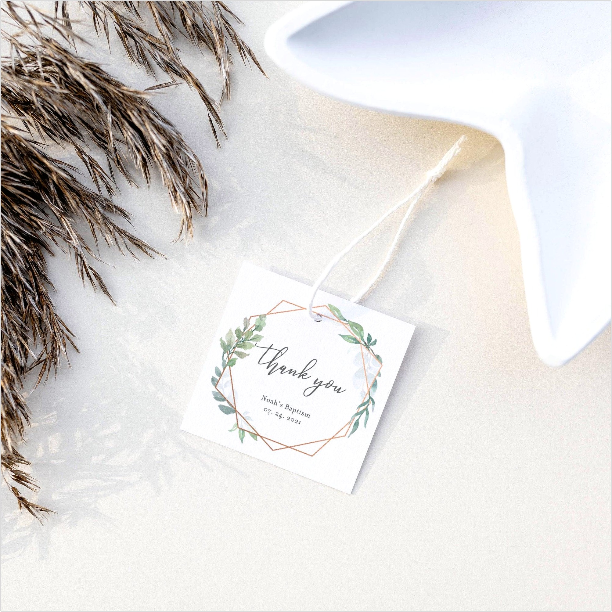 Baptism Thank You Card Template Free Download
