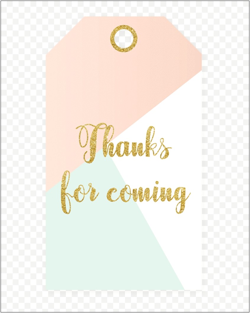Baptism Thank You Tag Template Free Download