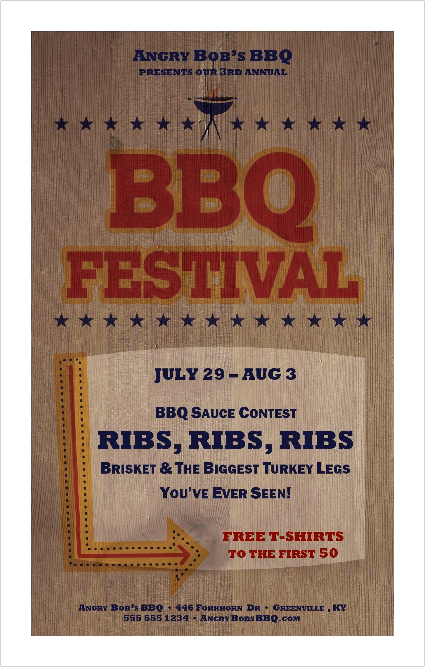 Barbecue Lake Park Flyer Template Free