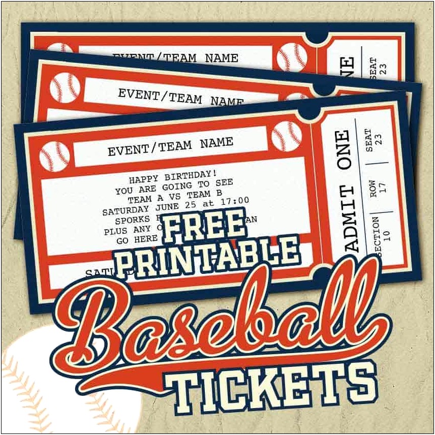 Baseball Game Gift Certificate Template Free