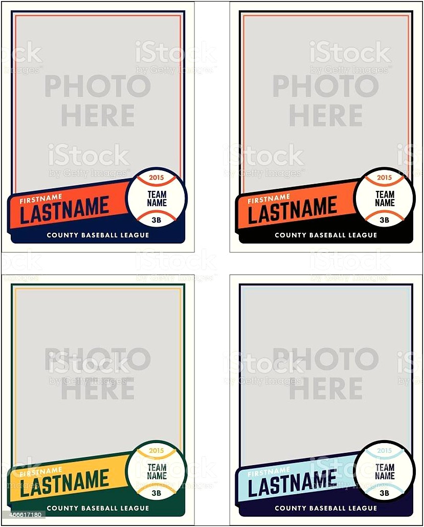 Baseball Trading Card Template Free Printable