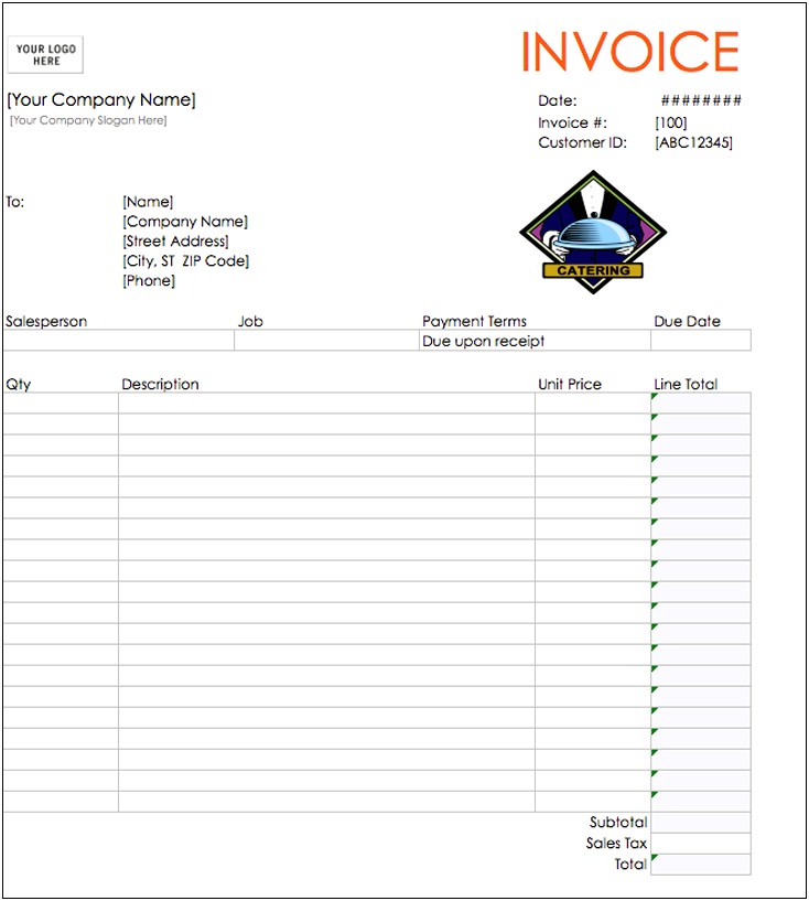 Basic Invoice Template Mac Free Download