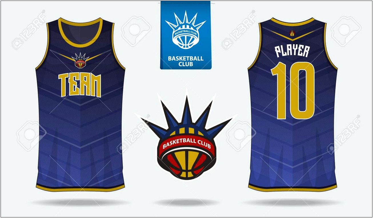 Basketball Jersey Template Mockup Front And Back Free