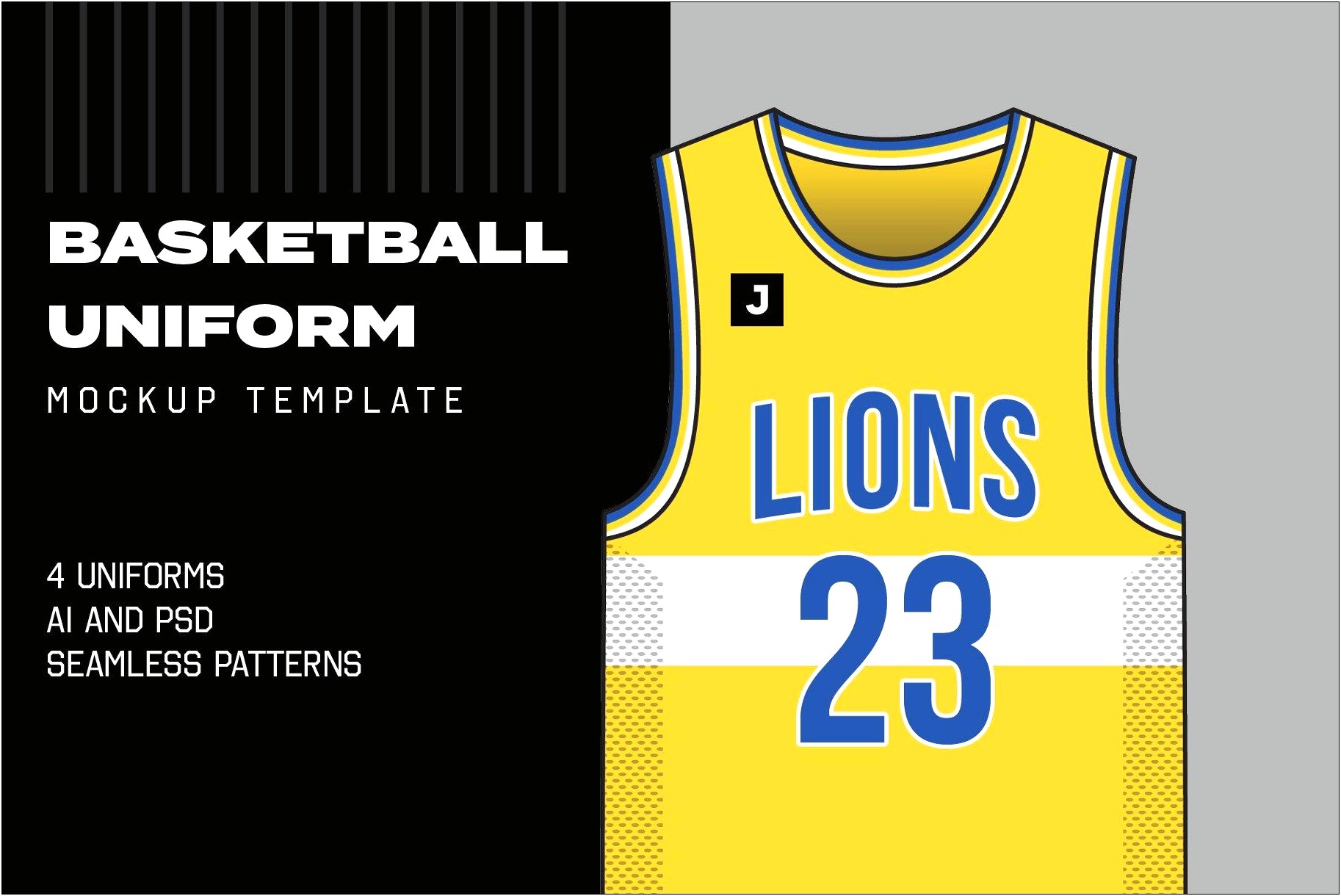 Basketball Uniform Mockup Template Free Download