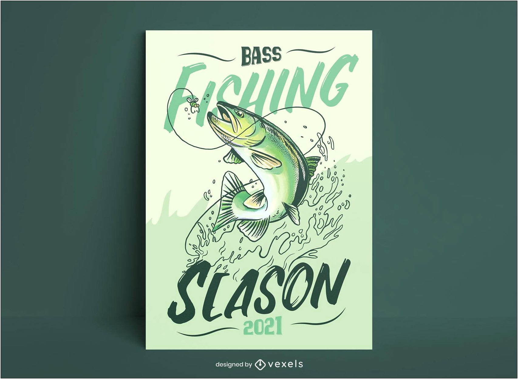 Bass Fishing Tournament Flyer Template Psd Free