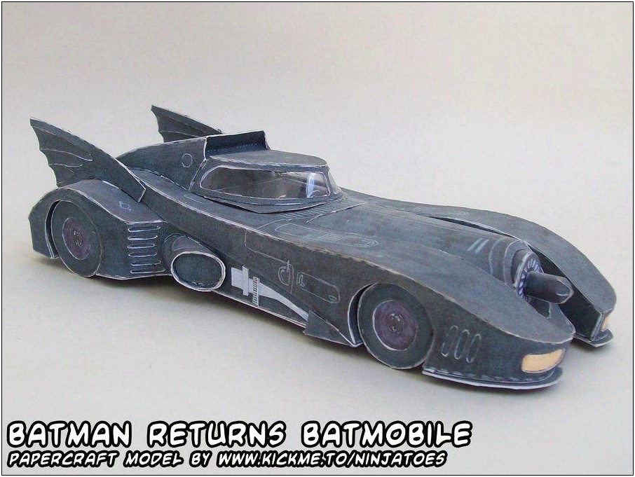 Batman Vehicles Papercraft Free Templates Download