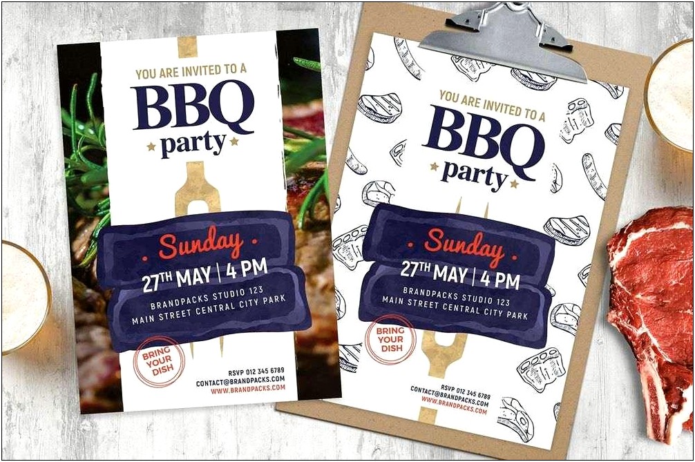 Bbq At The Park Template Free Psd Download
