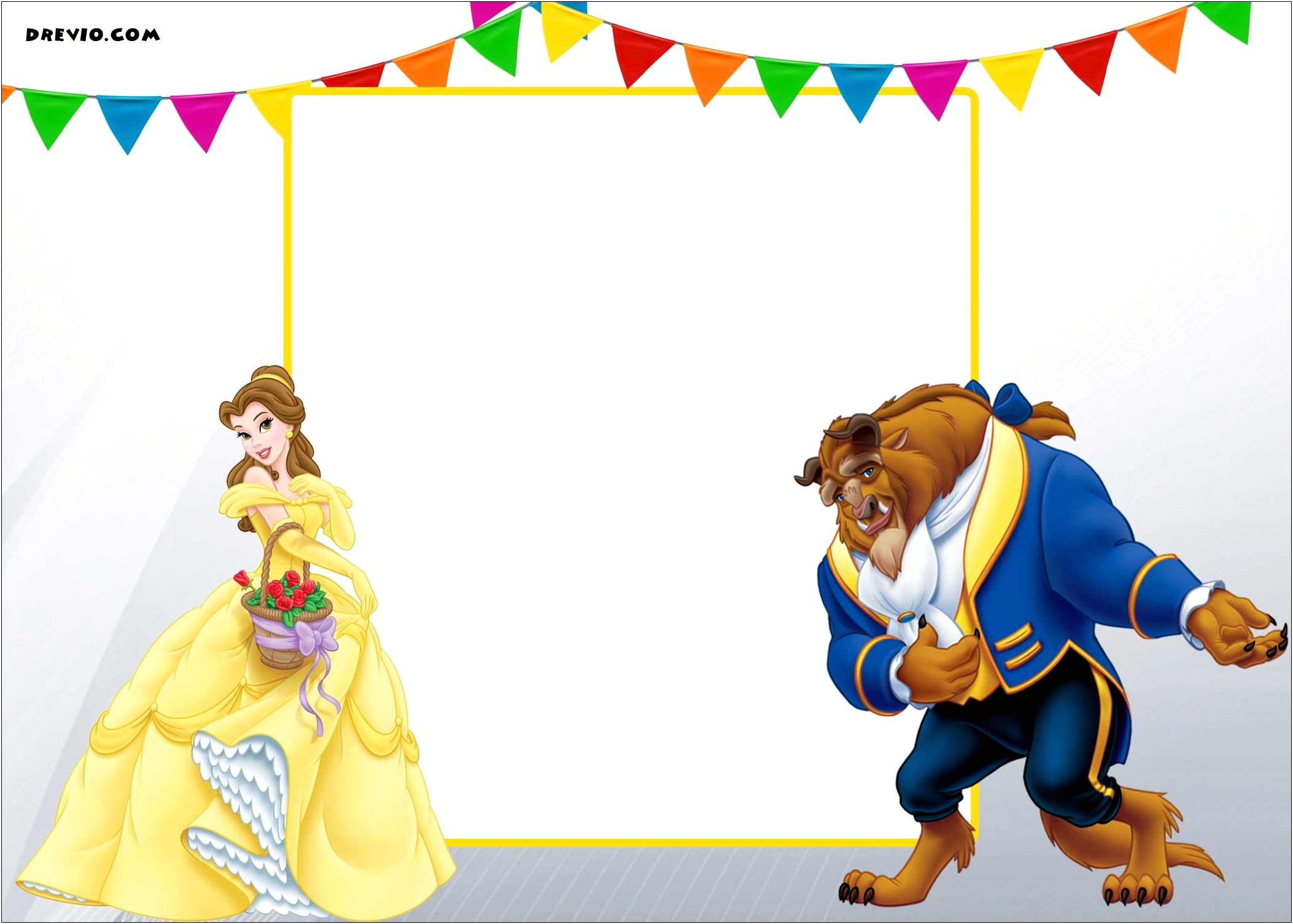 Beauty And The Beast Template Free