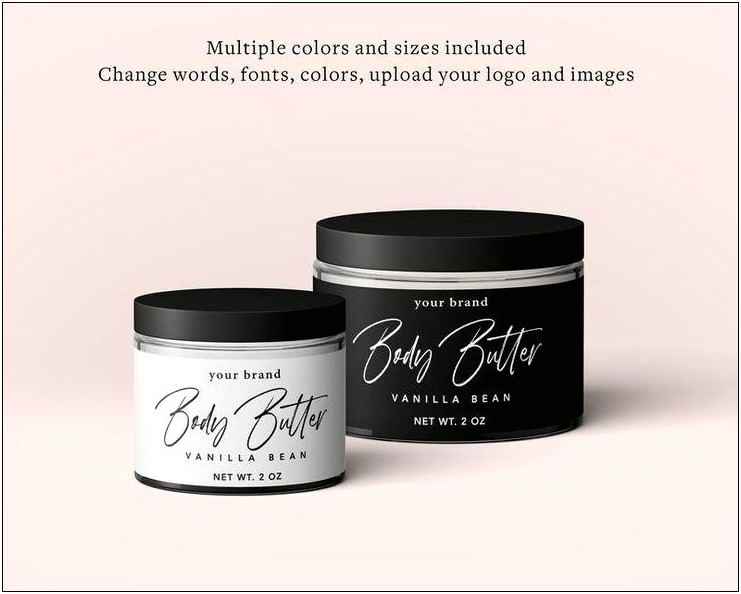 Beauty Cosmetic Label Templates Free Online