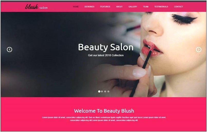 Beauty Salon Service Menu Template Free