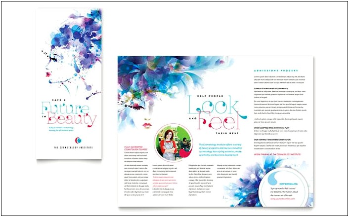Beauty Treatment Brochure Template For Publisher Free