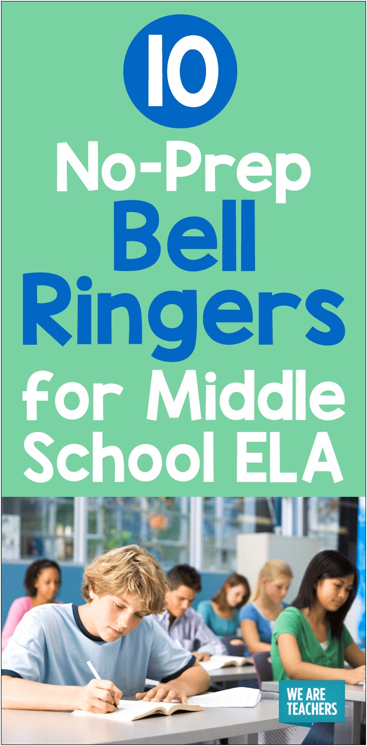 Bell Ringer Template Free Language Arts