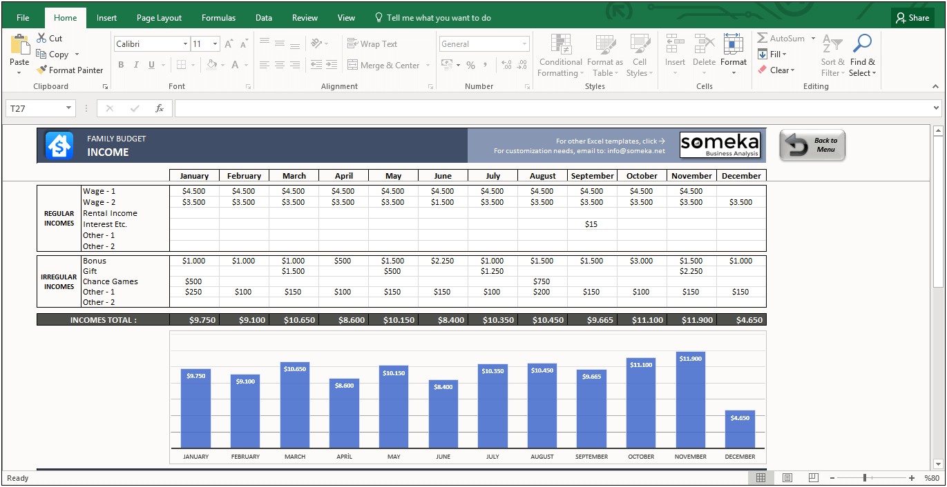 Best Basic Budget Excel Template Free