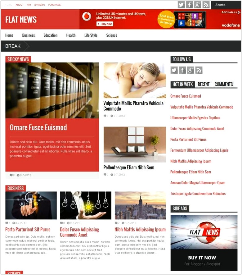 Best Blogger Templates Free Download 2015